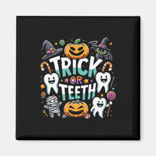 Aimant Trick Ou Dents Dentiste Halloween Dental Hygi
