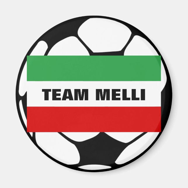 Aimant Tricolore "TEAM MELLI" (Devant)