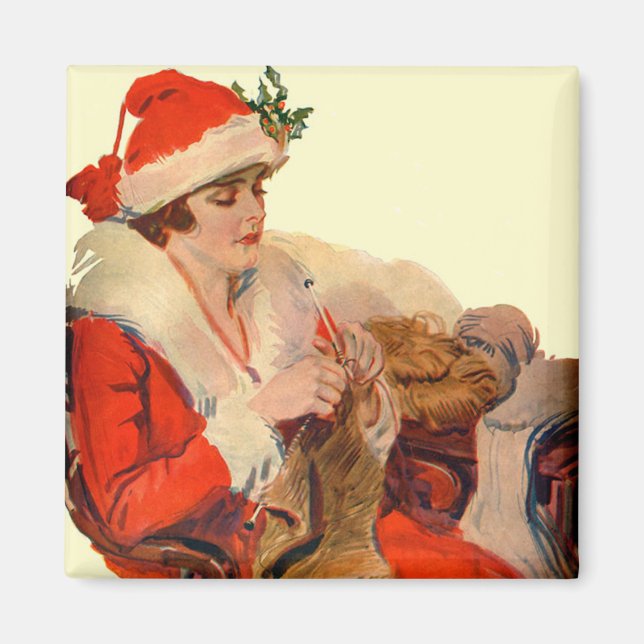 Aimant Tricot pour Noël (Devant)