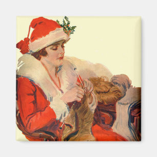 Aimant Tricotage pour Noël