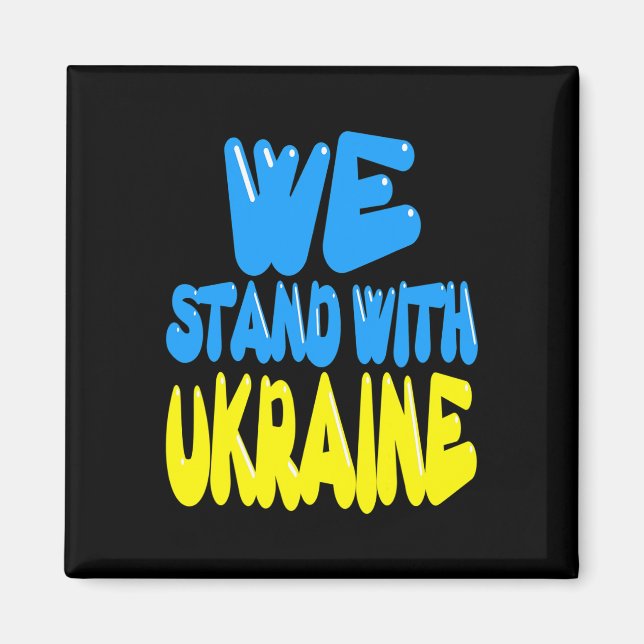 Aimant Trident d'Ukraine Drapeau de l'Ukraine Drapeau ukr (Devant)