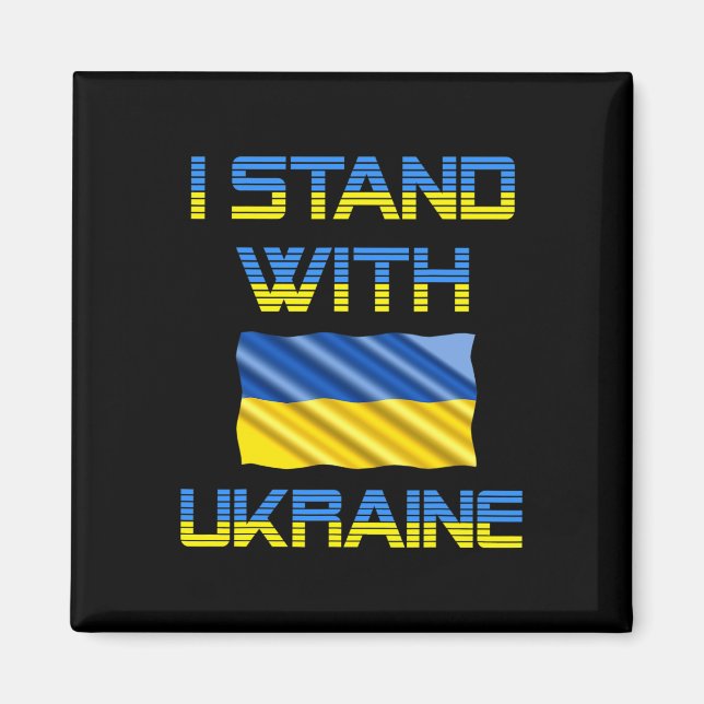 Aimant Trident d'Ukraine Drapeau d'Ukraine Drapeau ukrain (Devant)