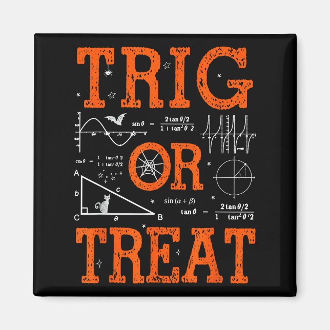 Aimant Trig Drôle Ou Traiter Prof De Maths De Trigonométr (Devant)