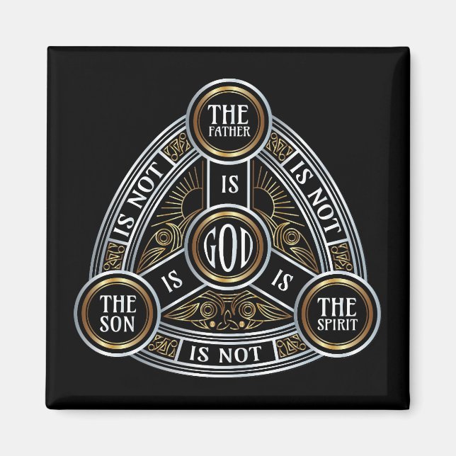 Aimant Trinité Le Père, Le Fils Et Le Saint-Esprit (Devant)