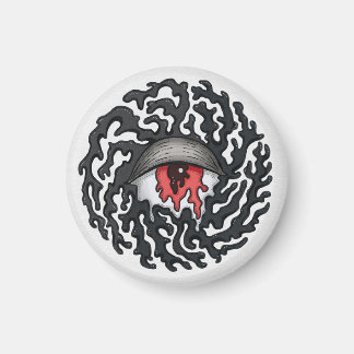 Aimant Trippy Eye with Tentacles - Trippy Surreal Art