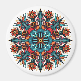 Aimant Trippy Psychedelic Super champignon Mandala Eyes