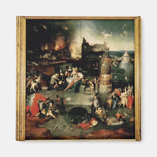 Aimant Triptyque : La tentation de saint Antoine (Devant)