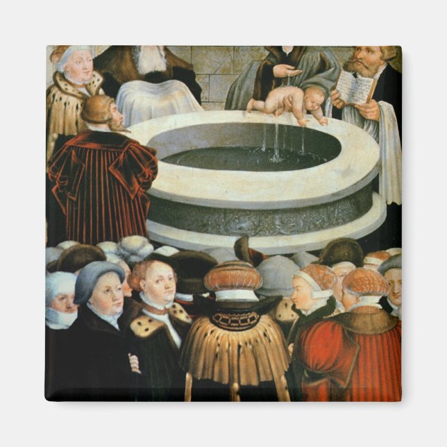 Aimant Triptyque, panneau gauche, Philipp Melanchthon (Devant)
