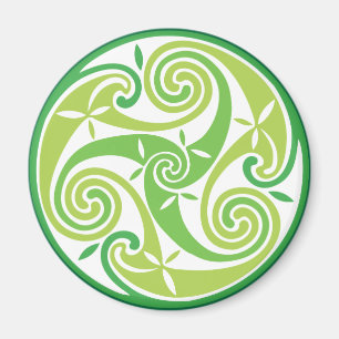 Aimant Triskel vert