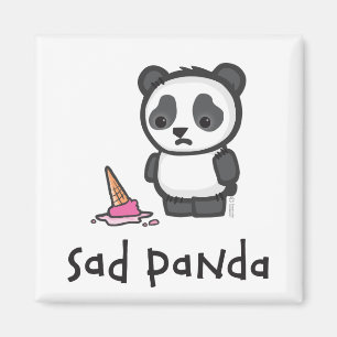 Aimant triste de panda