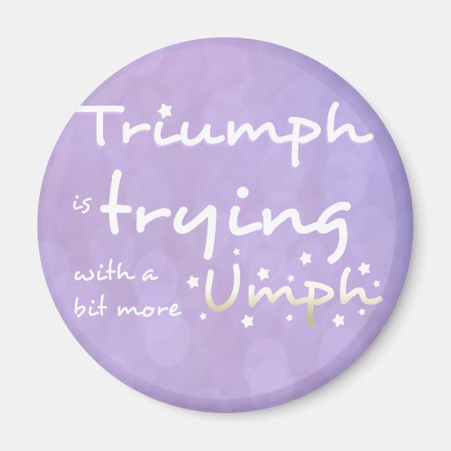 Aimant Triumph essaie avec un peu plus de umph (Devant)