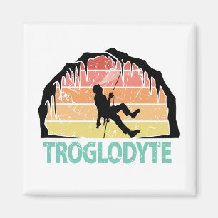 Aimant Troglodyte - Drôle Spelunking Spéléologie