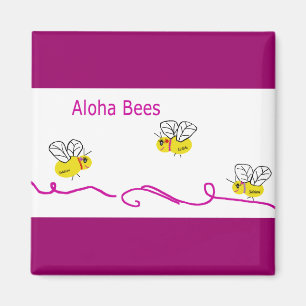 Aimant trois aloha abeilles
