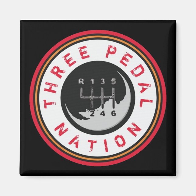 AIMANT TROIS AMATEURS DE LA NATION PEDAL (Devant)
