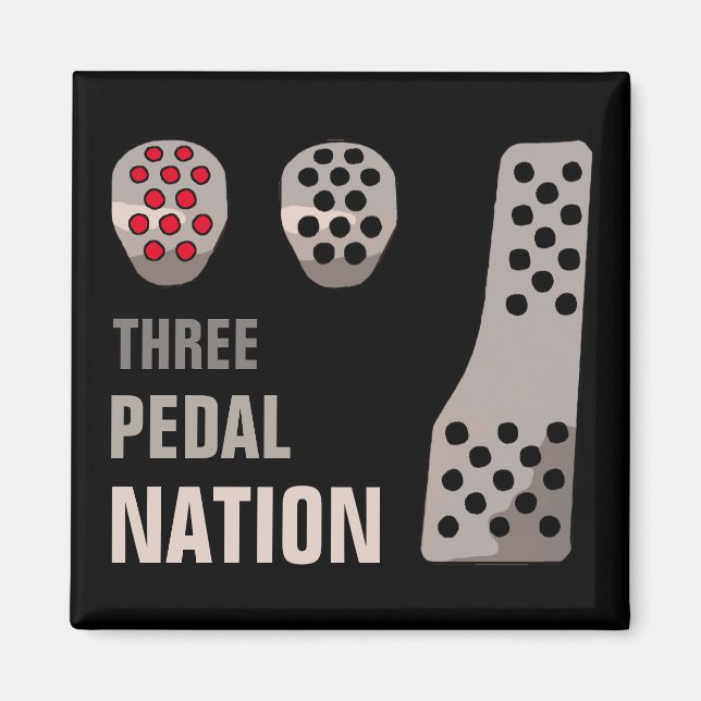AIMANT TROIS AMATEURS DE LA NATION PEDAL (Devant)