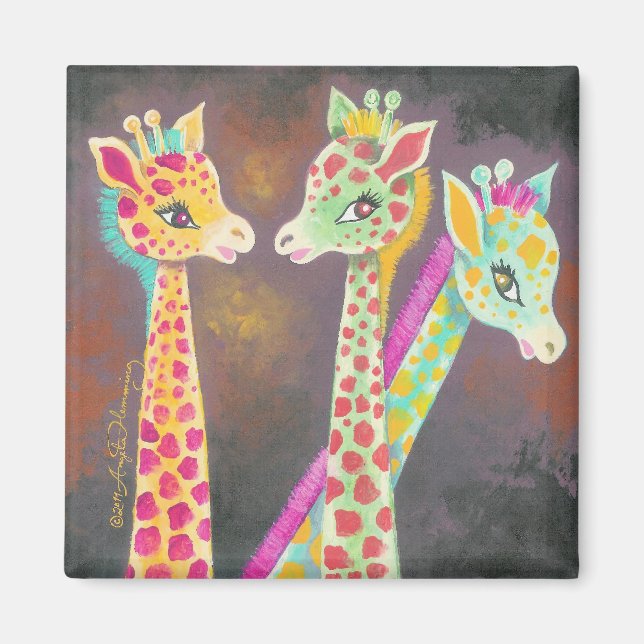 Aimant Trois girafes (Devant)