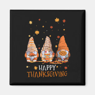 Aimant Trois Gnomes Jour Bon thanksgiving Automne Automne