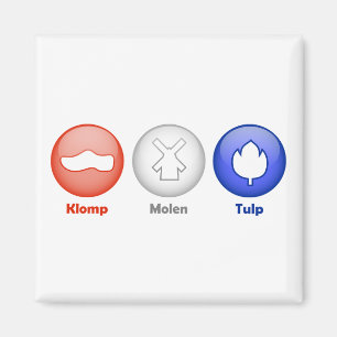 Aimant Trois icônes néerlandaises