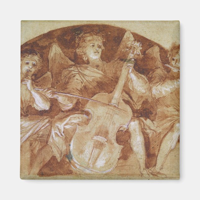 Aimant Trois musiciens anges (Devant)
