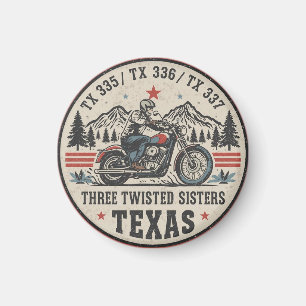 Aimant Trois sœurs tordues, tx 335,tx 336,tx 337 route