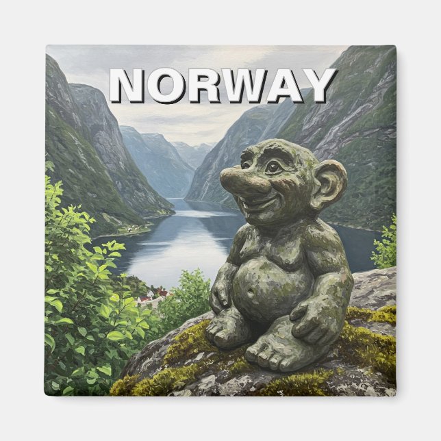 Aimant Troll Norvège (Devant)