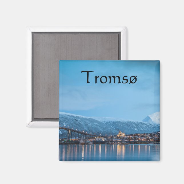 Aimant Tromso Norvège Souvenir (Recto/Verso)
