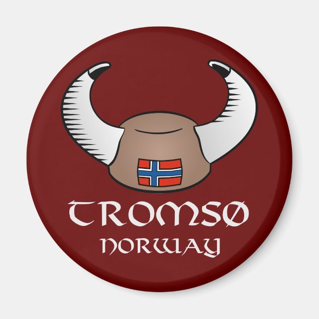 Aimant Tromso Norvège Viking Casquette (Devant)
