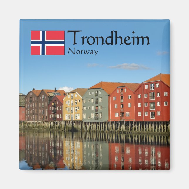 Aimant Trondheim Norvège Souvenir (Devant)