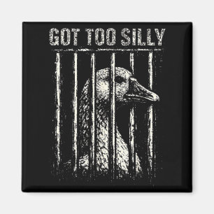 Aimant Trop bête Meme d'oie drôle de prison en détresse