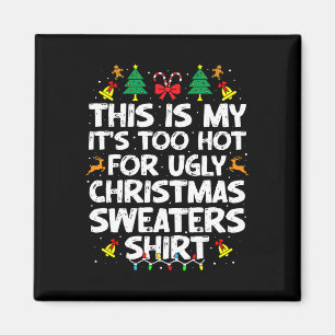 Aimant Trop Chauds Les Vilains Pulls De Noël Drôles Xmas