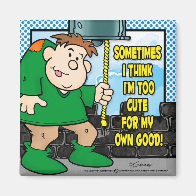 Aimant Trop mignon (Devant)