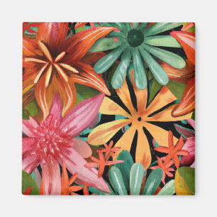 Aimant tropical/hawaïen/floral/fleur