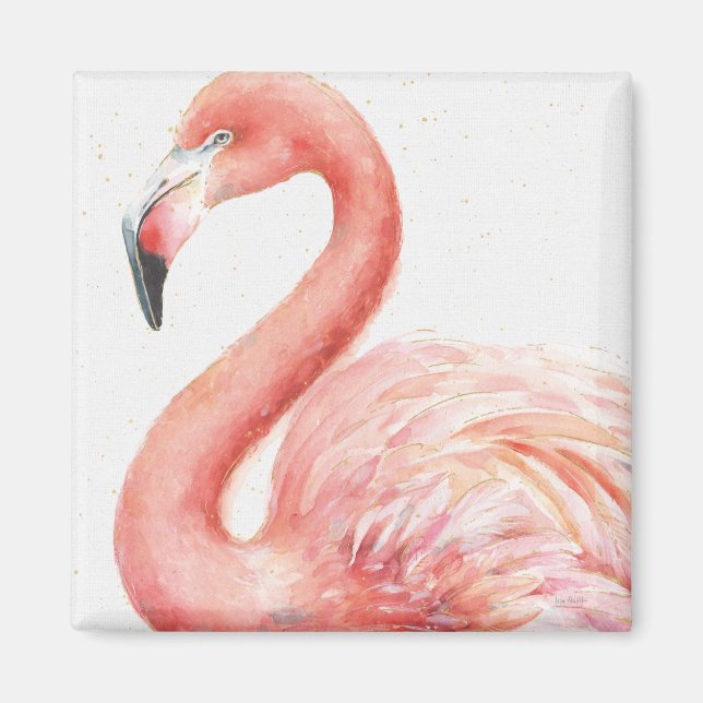 Aimant Tropical | Pink Flamingo (Devant)