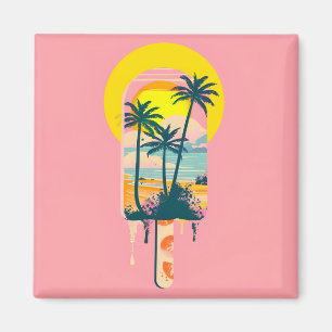 Aimant Tropical Summer Sunset Sweets Paradise