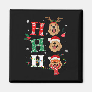 Aimant Trotters Retrievers Golden Xmas tenue de Noël C