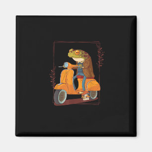 Aimant Trottinette Grenouille Champignon Goblincore Acadé