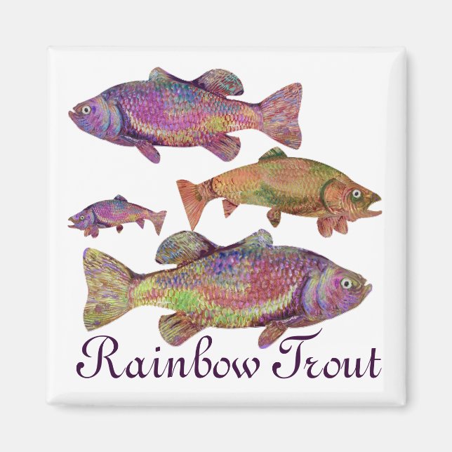 AIMANT TROUT RAINBOW COLORFUL (Devant)