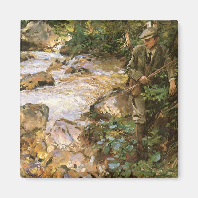 Aimant Trout Stream in the Tyrol par John Singer Sargent (Devant)