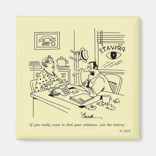 Aimant Trouver des parents (Devant)