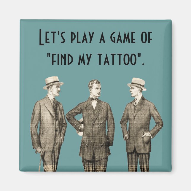 Aimant Trouver mon tatouage (Devant)