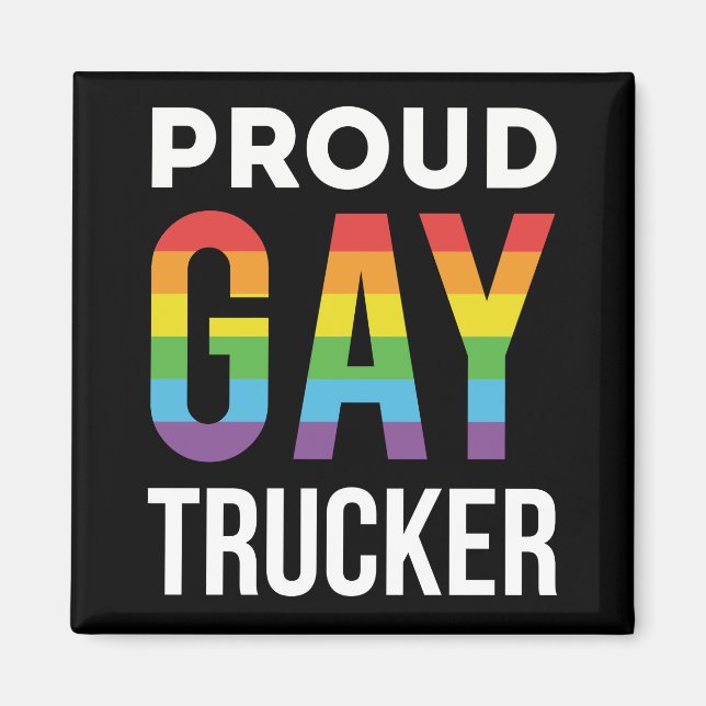 Aimant Trucker Gay (Devant)