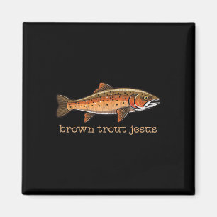 Aimant Truite Brune Pêche à la Mouche Pêcheur Poisson Hum