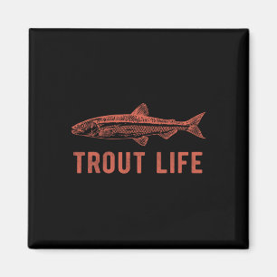 Aimant Truite Vie Pêche nouveauté Pêcheur Cadeau