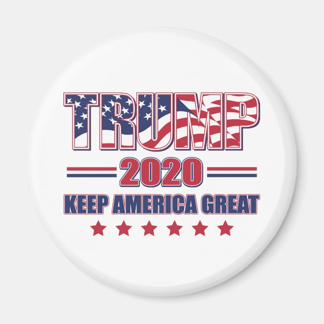 Aimant Trump 2020 Garder l'Amérique grande (Devant)
