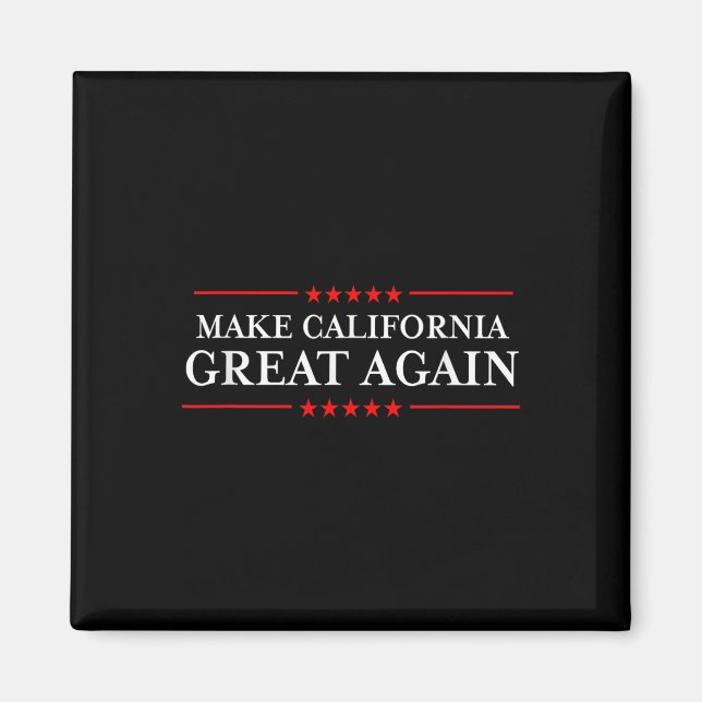 Aimant Trump 2020 Shirts Ltd - Make California Great (Devant)