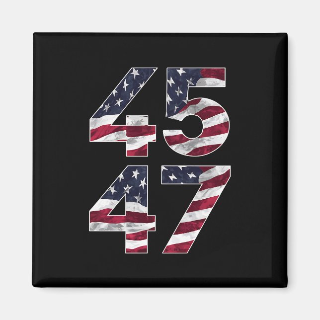 Aimant Trump 2024 45 45 Vintage États-Unis (Devant)