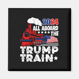 Aimant Trump 2024 À Bord Du Trump Train Américain