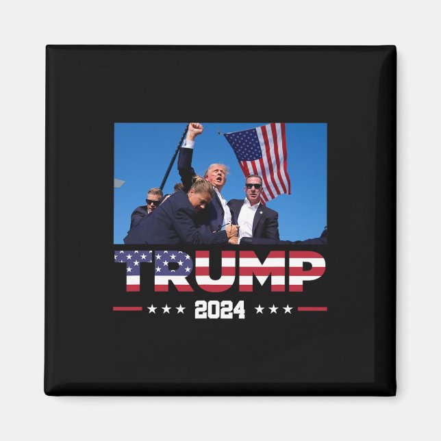 Aimant Trump 2024 A Survécu À Une Balade Électorale (Devant)