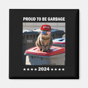 Aimant Trump 2024 Fière d'être une poubelle Le soutien de