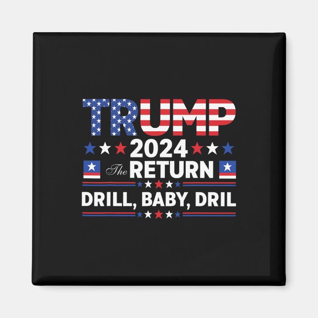 Aimant Trump 2024 Forage Par  (Devant)